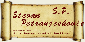 Stevan Petranjesković vizit kartica